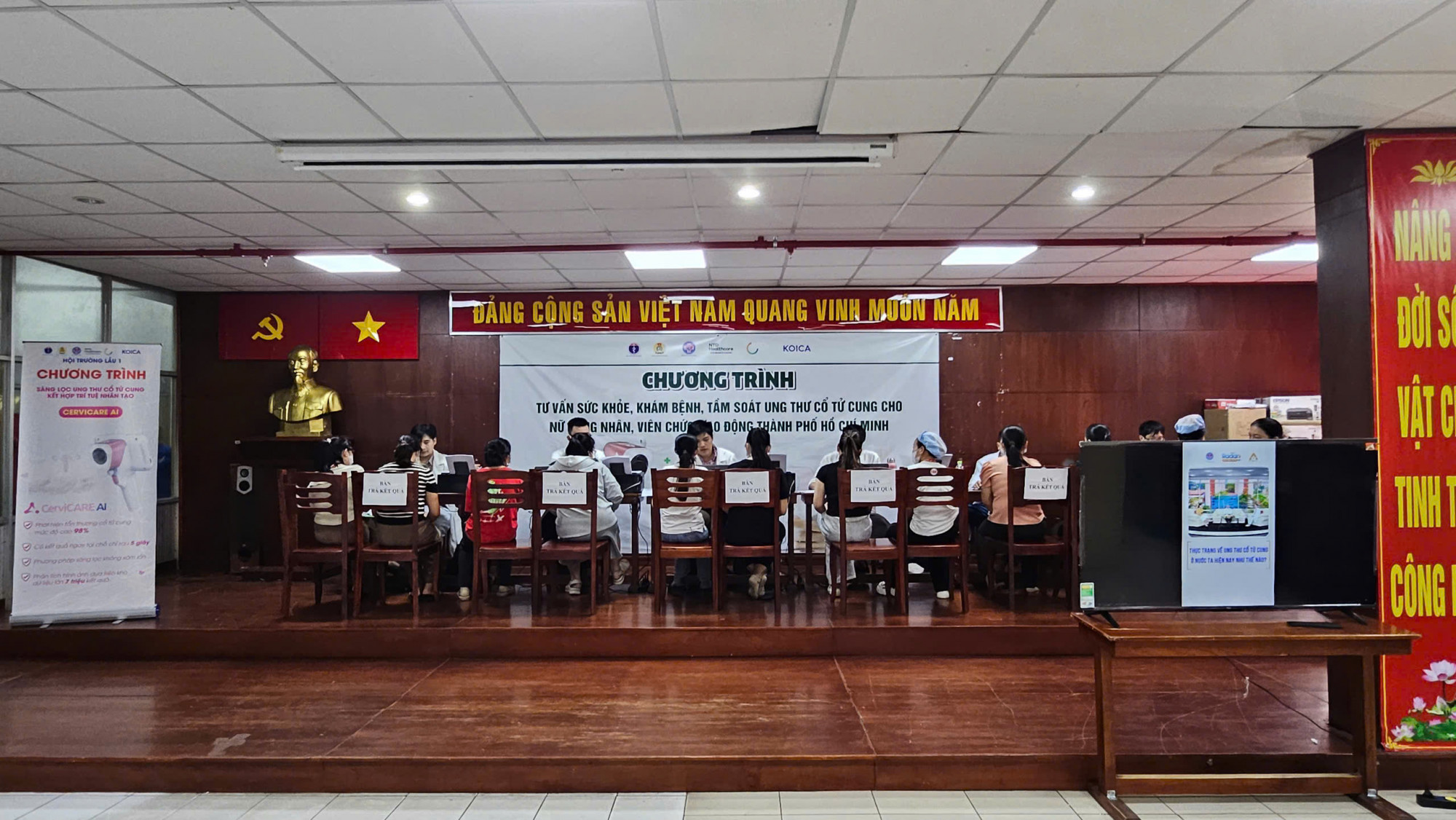 Công ty NTD AI HealthCare đồng hành cùng hoạt động tầm soát ung thư cổ tử cung cho hơn 35.000 nữ công nhân